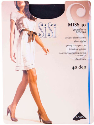 Колготки SiSi Miss 40 Nero Черные Размер 4