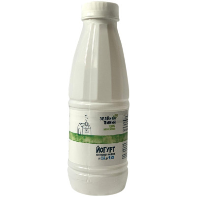Йогурт из козьего молока 2.8-4.5% Зелёная Линия, 500мл