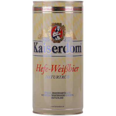 Пиво Kaiserdom Хефе Вайсбир светлое нефильтрованное 4.7%, 500мл