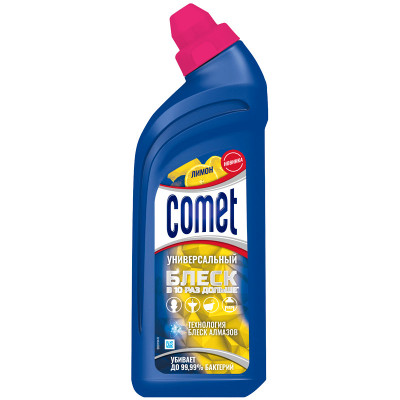 Средство чистящее Comet Лимон с дезинфицирующим эффектом гель, 450мл