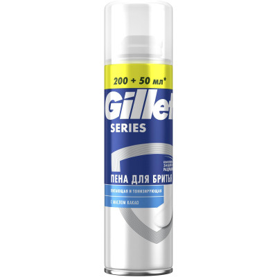 Пена для бритья Gillette питающая и тонизирующая, 250мл