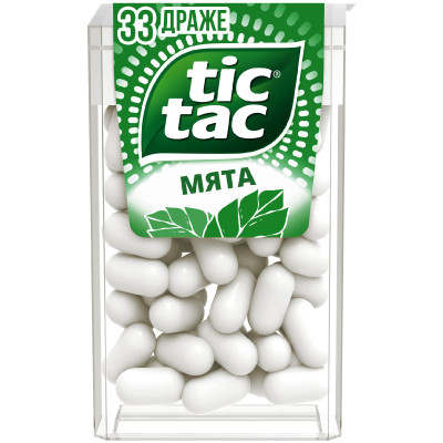 Драже Tic Tac со вкусом мяты, 16г