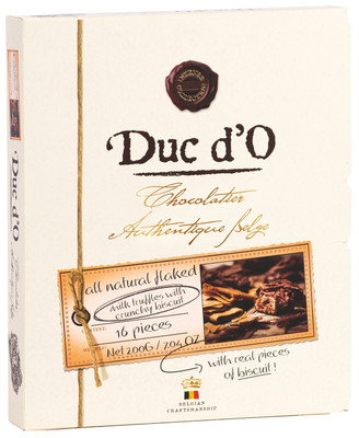 Конфеты Duc dO Трюфель из молочного шоколада с хрустящим печеньем, 200г