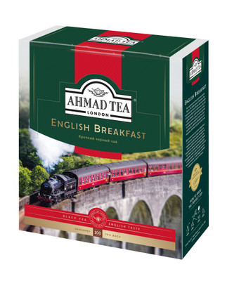 Чай Ahmad Tea Английски завтрак чёрный в пакетиках, 100х2г
