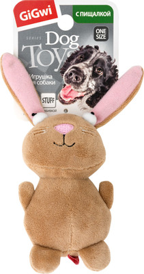 Игрушка для собак GiGwi Кролик с пищалкой