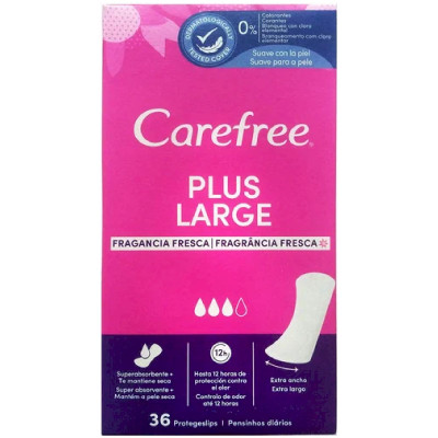 Прокладки Carefree Plus Large женские гигиенические ежедневные, 36шт