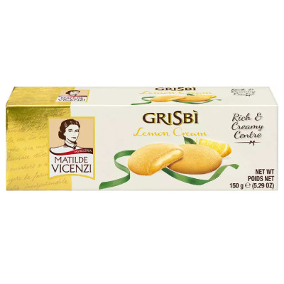 Печенье Grisbi с лимонным кремом, 150г