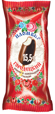 Эскимо Велрус Городецкий пломбир ванильное в шоколадной глазури 15.5%, 65г