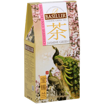 Чай Basilur Коллекция Китая зелёный байховый с жасмином листовой, 100г