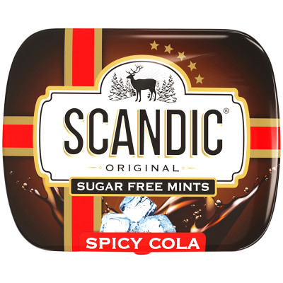 Конфеты Scandic со вкусом колы без сахара, 14г