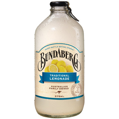 Напиток безалкогольный Bundaberg Traditional Lemonade крафтовый ферментированный, 375мл