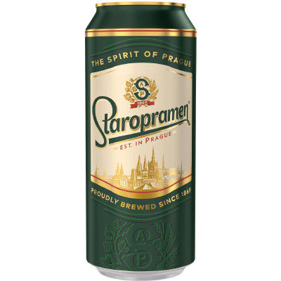 Пиво Staropramen светлое фильтрованное 4.2%, 430мл