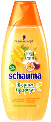 Шампунь Schauma Энергия природы смузи манго-маракуйя-рисовое молочко, 400мл