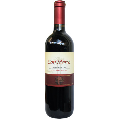 Вино San Marco красное полусухое 12.5%, 750мл