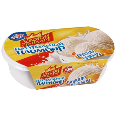 Мороженое пломбир Золотой Стандарт Инмарко, 500г