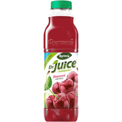 Нектар Фрутмотив Doctor Juice яблочно-вишневый осветленный негазированный, 900мл