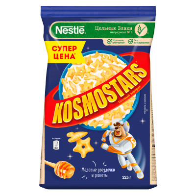 Завтрак готовый Kosmostars медовый, 225г