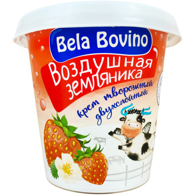 Десерт творожный Bela Bovino земляника 3%, 135г
