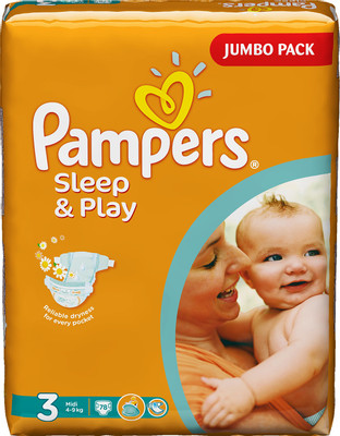 Подгузники Pampers Sleep&Play р.3 6-10кг, 78шт