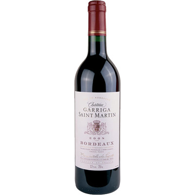 Вино Chateau Garriga Saint Martin Bordeaux AOC красное сухое 12%, 750мл