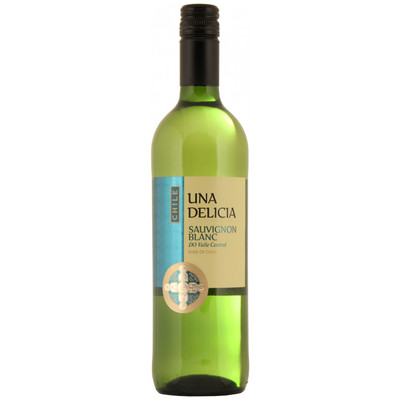 Вино Una Delicia Совиньон Блан белое сухое, 750мл