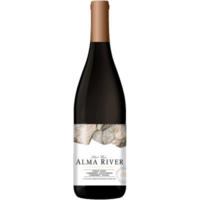 Вино Alma River Пино Нуар Каберне Совиньон Каберне Фран красное сухое 13%, 750мл