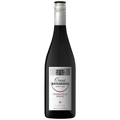 Вино Casa Bataneros Темпранильо Шираз красное полусухое, 750мл