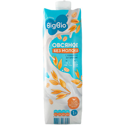 Напиток Овсяный Bigbio Классический, 1л