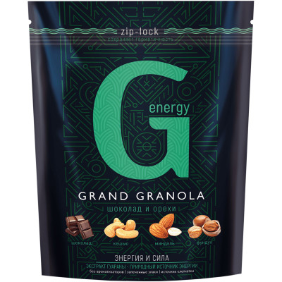Гранола Grand Granola Шоколад и Орехи, 300г