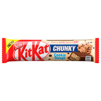 Шоколад молочный Nestle KitKat Chunky Taste of Cookie с хрустящей вафлей и вкусом печенья, 42г