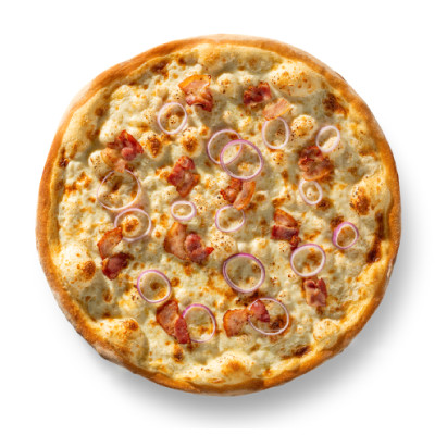 Пицца Карбонара «Много Лосося», 850г
