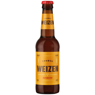 Пиво Трифон Weizen светлое нефильтрованное, 500мл