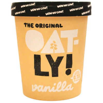 Мороженое Oatly! Ваниль овсяное безлактозное, 280г