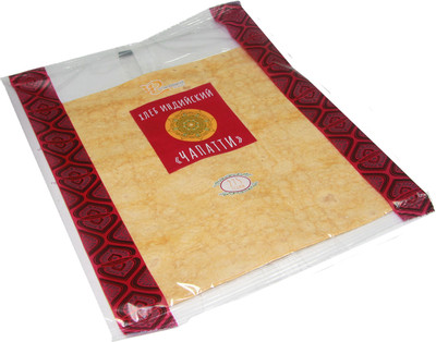 Хлеб индийский плоский Хлебная карта чапатти с паприкой, 275г