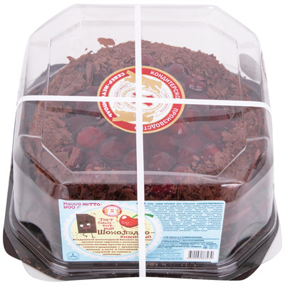 Торт бисквитный Метрополь Шоколадно-вишнёвый, 900г