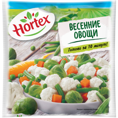 Овощи Hortex весенние быстрозамороженные, 400г