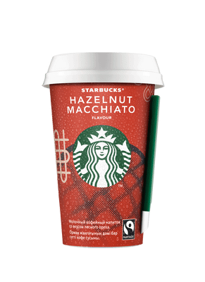 Напиток молочный кофейный Starbucks Hazelnut Macchiato со вкусом лесного ореха 2.6%, 220мл