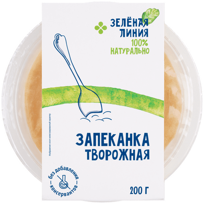 Запеканка творожная Зелёная Линия, 200г