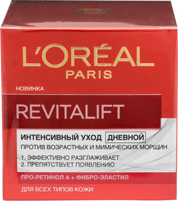 Крем для лица L'Oreal Paris Revitalift лифтинг-уход дневной, 50мл