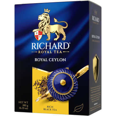 Чай Richard Royal Ceylon чёрный листовой, 180г