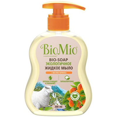 Мыло BioMio жидкое Bio-Soap экологичное с маслом абрикоса