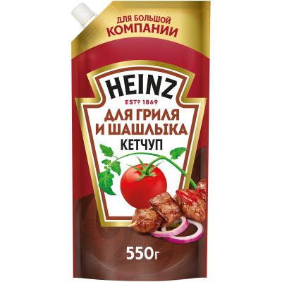 Кетчуп Heinz Гриль и шашлык для мяса, 550г