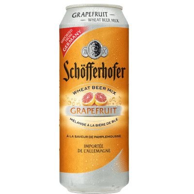 Напиток пивной Schofferhofer Грейпфрут нефильтрованный 2.5%, 500мл