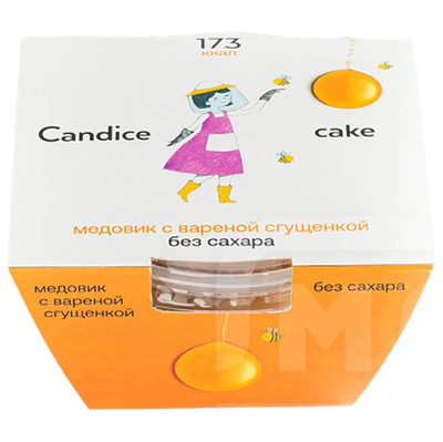 Пирожное Candice Cake Десерт Медовик С Вареной Сгущенкой, 100г