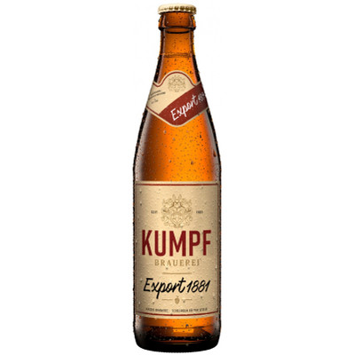 Пиво Kumpf Экспортное 1881 светлое непастеризованное фильтрованное, 500мл