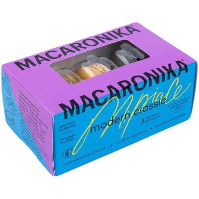 Набор пирожных Macaronika Макарон Классик, 48г
