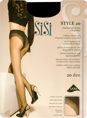 Колготки Sisi Style 20 Nero Черные Размер 4