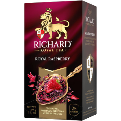Напиток чайный Richard Royal Raspberry, 25x1.5г