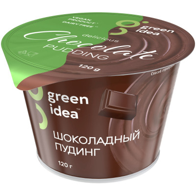 Пудинг Green Idea Шоколадный соевый обогащенный витаминами и кальцием, 120г