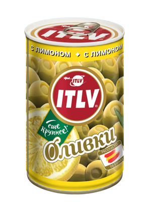 Оливки ITLV с лимоном зелёные, 300г